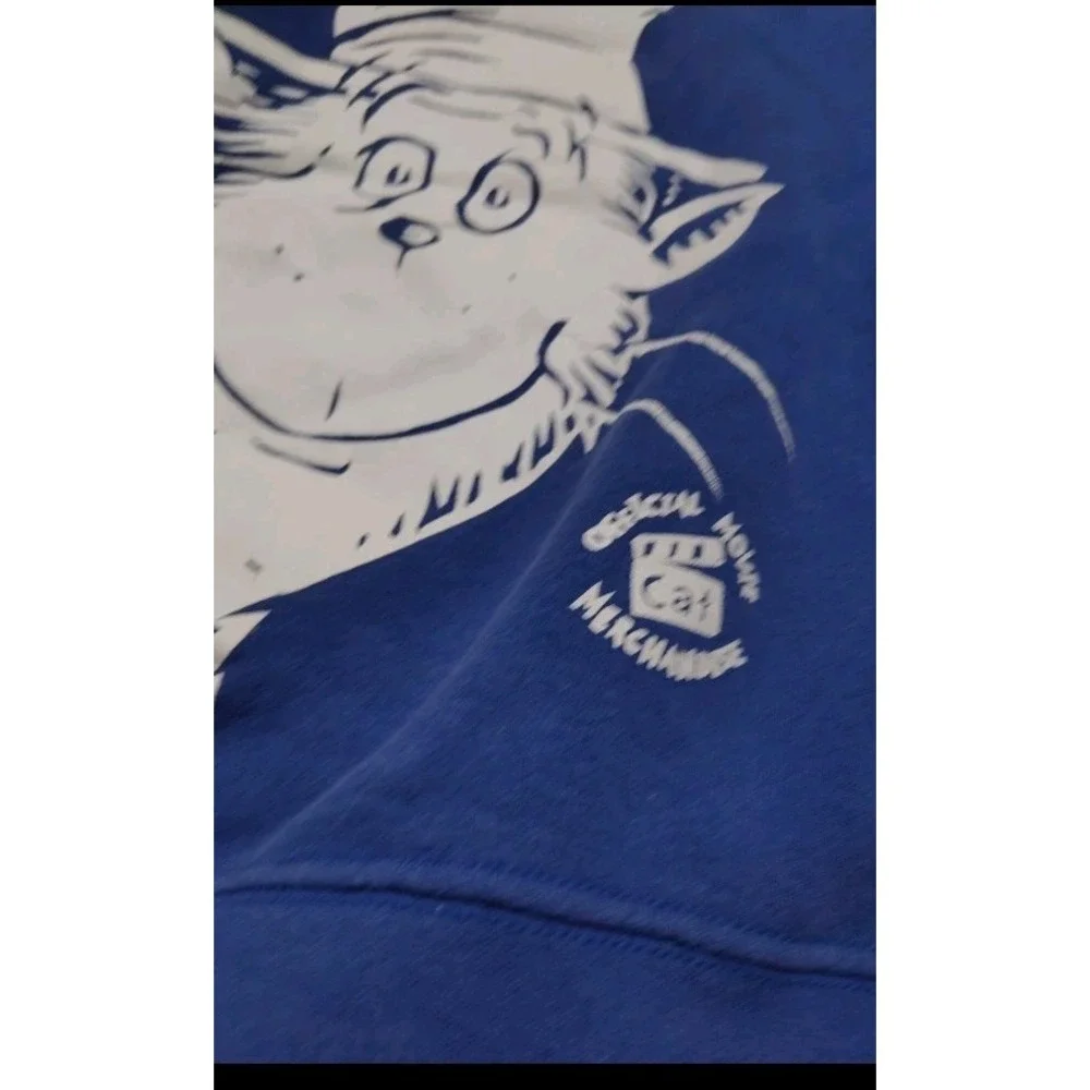 Vintage Cat In The Hat Dr Seuss Sweatshirt Boys 10/12 Rare Official Movie Merch
